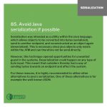 INTEGU-java-best-practices-85-Avoid-serialization